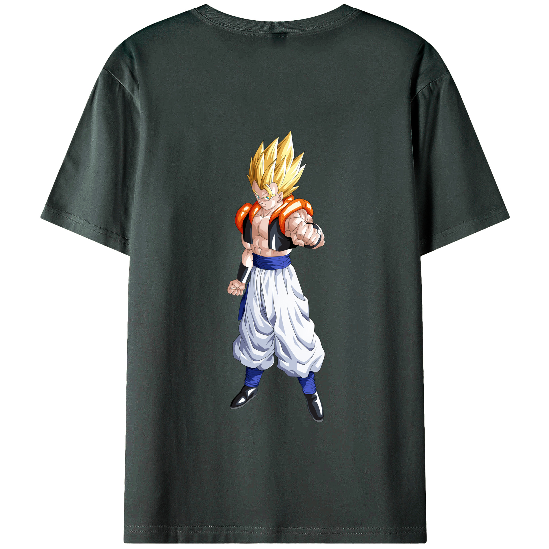 （画像用） ドラゴンボール ベジータ四世（Bejīta Yonsei）DRAGON BALL Vegeta IV 綿100％ メンズ半袖Tシャツ（バックプリント） 通気性